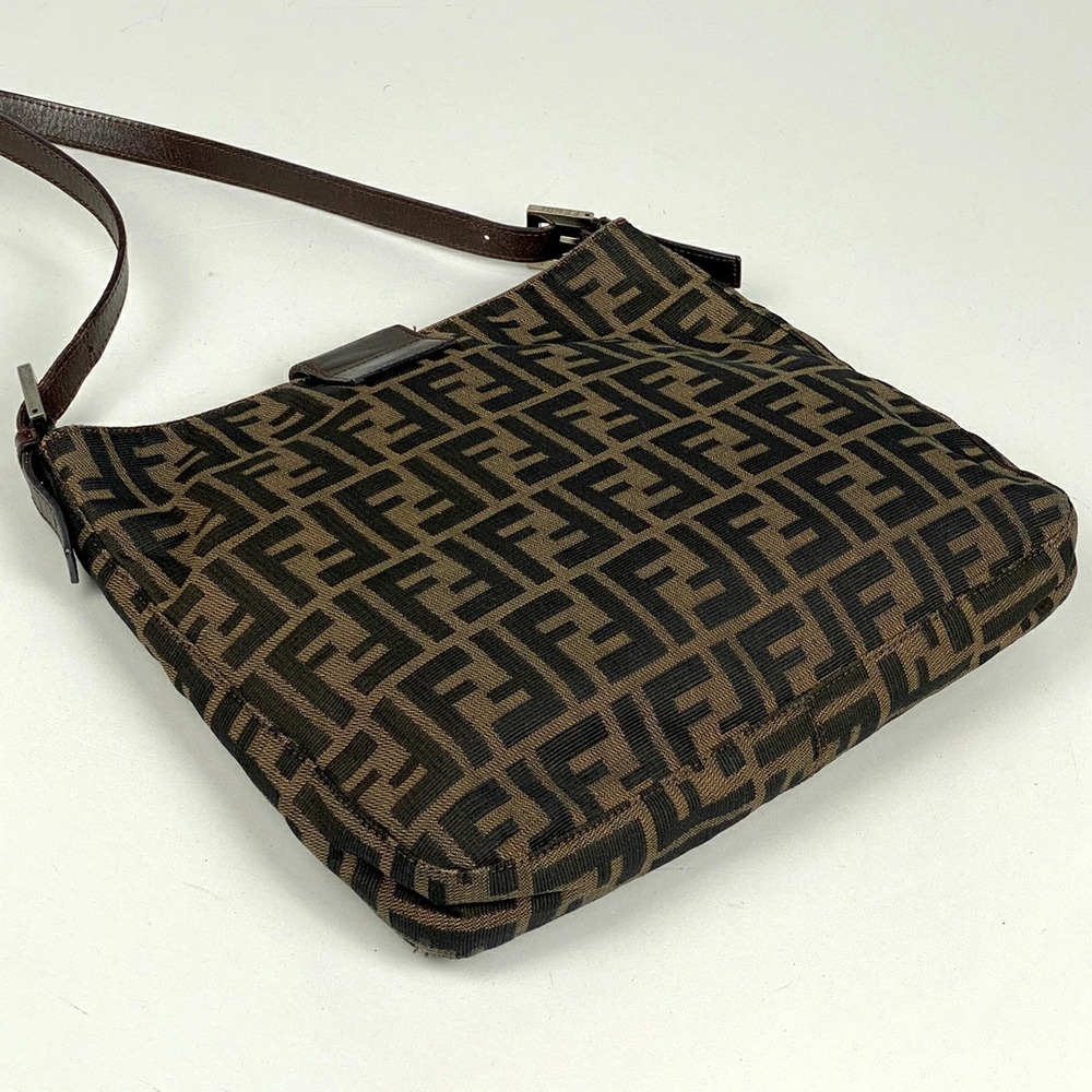 Fendi Hobo Bag Zucca brown canvas Shoulder